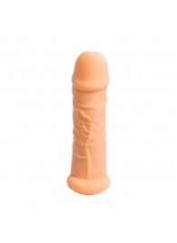 Телесный фаллоудлинитель Extra Size Bubbles - 15,5 см. - Lola Games - в Калининграде купить с доставкой