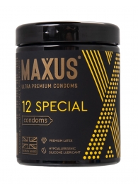 Презервативы с точками и рёбрами MAXUS Special - 12 шт. - Maxus - купить с доставкой в Калининграде