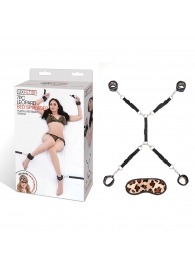 Леопардовая фиксация на матрас для рук и ног Classic Bedspreader - Lux Fetish - купить с доставкой в Калининграде