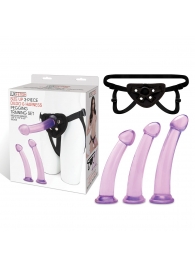 Тренировочный набор с тремя насадками Pegging Training Set - Lux Fetish - купить с доставкой в Калининграде