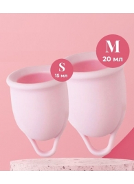 Набор из 2 розовых менструальных чаш Aura - HOT planet - купить с доставкой в Калининграде
