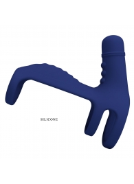 Синяя вибронасадка на пенис Vibrating Penis Sling - Baile - в Калининграде купить с доставкой