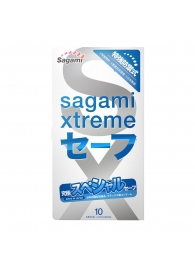 Презервативы Sagami Xtreme Ultrasafe с двойным количеством смазки - 10 шт. - Sagami - купить с доставкой в Калининграде