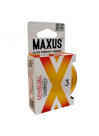 Презервативы анатомической формы Maxus Sensual - 3 шт. - Maxus - купить с доставкой в Калининграде