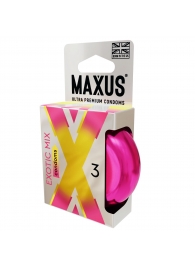 Ароматизированные презервативы Maxus Exotic Mix - 3 шт. - Maxus - купить с доставкой в Калининграде