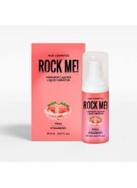 Жидкий вибратор Nuei Rock Me! с ароматом клубники - 20 мл. - Nuei cosmetics - купить с доставкой в Калининграде