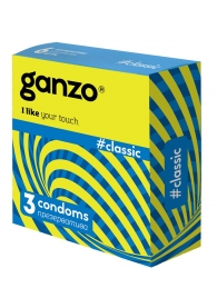 Классические презервативы с обильной смазкой Ganzo Classic - 3 шт. - Ganzo - купить с доставкой в Калининграде