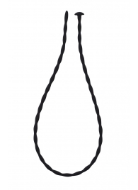 Черный уретральный массажер Glide Medium - 30 см. - Lola Games - купить с доставкой в Калининграде