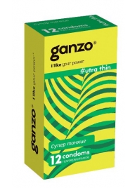 Ультратонкие презервативы Ganzo Ultra thin - 12 шт. - Ganzo - купить с доставкой в Калининграде