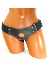 Трусики для страпона коричневого цвета - БДСМ Арсенал - купить с доставкой в Калининграде