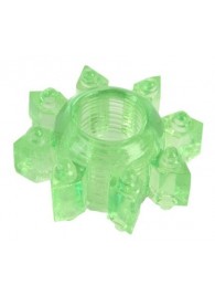 Зеленое эрекционное кольцо-звезда - Toyfa Basic - в Калининграде купить с доставкой