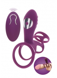 Фиолетовая эрекционная вибронасадка Halo Halo C-Ring Sleeve - Toy Joy - в Калининграде купить с доставкой
