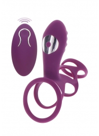 Фиолетовая эрекционная вибронасадка Halo Halo C-Ring Sleeve - Toy Joy - в Калининграде купить с доставкой