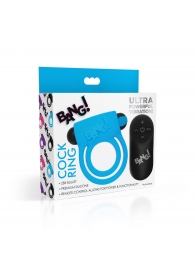 Голубое эрекционное виброкольцо 28X Remote Control Vibrating Cock Ring   Bullet - XR Brands - в Калининграде купить с доставкой