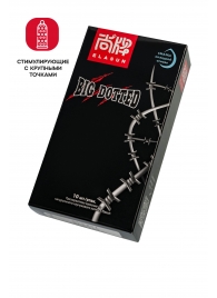 Презервативы с точками Elasun Big Dotted - 10 шт. - Elasun - купить с доставкой в Калининграде