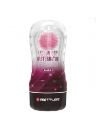 Прозрачный текстурированный мастурбатор Vacuum Cup Masturbator Black Hole - Baile - в Калининграде купить с доставкой