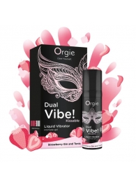 Съедобный жидкий вибратор Dual Vibe! со вкусом клубничного джина с тоником - 15 мл. - ORGIE - купить с доставкой в Калининграде