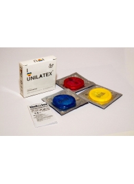 Разноцветные ароматизированные презервативы Unilatex Multifruits - 3 шт. - Unilatex - купить с доставкой в Калининграде
