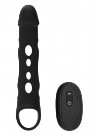Черная насадка-удлинитель Vibrating Extender With Remote с вибрацией - Dream Toys - в Калининграде купить с доставкой