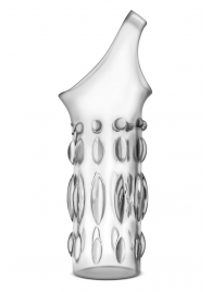 Прозрачная насадка на пенис Stretchy Studded Penis Sleeve Ring - Blush Novelties - в Калининграде купить с доставкой