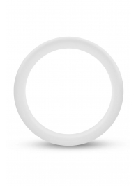 Белое люминесцентное эрекционное кольцо Silicone Glo Cock Ring - Blush Novelties - в Калининграде купить с доставкой