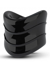 Черное эрекционное кольцо на мошонку Beef Ball Stretcher Snug X Long - Blush Novelties - в Калининграде купить с доставкой