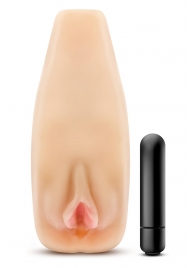 Мастурбатор-вагина с вибрацией Soft   Wet Natasha Realistic Beige Masturbator - Blush Novelties - в Калининграде купить с доставкой