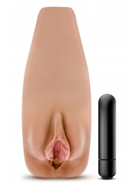 Маструбатор-вагина с вибрацией Soft   Wet Renata Realistic Tan Masturbator - Blush Novelties - в Калининграде купить с доставкой