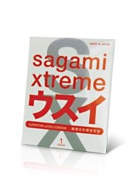 Ультратонкий презерватив Sagami Xtreme SUPERTHIN - 1 шт. - Sagami - купить с доставкой в Калининграде
