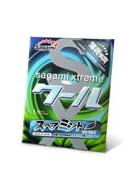 Презерватив Sagami Xtreme Mint с ароматом мяты - 1 шт. - Sagami - купить с доставкой в Калининграде