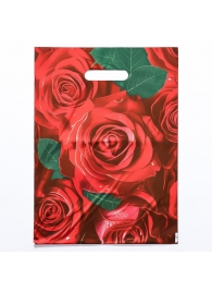 Пакет с цветочным принтом и вырубной ручкой (30х40 см) - Сима-Ленд - купить с доставкой в Калининграде
