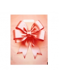 Пакет с принтом в виде банта с вырубной ручкой (30х40 см) - Сима-Ленд - купить с доставкой в Калининграде