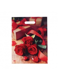 Пакет с принтом в виде роз (31х40 см) - Сима-Ленд - купить с доставкой в Калининграде