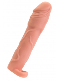 Телесная удлиняющая насадка с подхватом - 19 см. - ToyFa - в Калининграде купить с доставкой