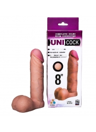 Фаллическая насадка для страпона UNICOCK 8  - 20 см. - LOVETOY (А-Полимер) - купить с доставкой в Калининграде