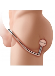 Кольцо на пенис с анальным стимулятором Stainless Steel Anal Hook   Cock Ring - BlueLine - в Калининграде купить с доставкой