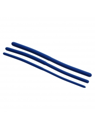 Набор из 3 синих силиконовых уретральных расширителей Invasion Silicone Urethral Sound Trainer Set - XR Brands - купить с доставкой в Калининграде