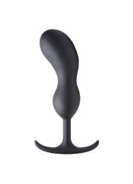 Черный массажер простаты с утяжелителями Premium Silicone Weighted Prostate Plug XL - 20,8 см. - XR Brands - в Калининграде купить с доставкой