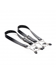 Ремни с зажимами для половых губ Spread Labia Spreader Straps with Clamps - XR Brands - купить с доставкой в Калининграде