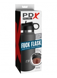 Смуглый мастурбатор-вагина в корпусе-бутылке F*ck Flask - Pipedream - в Калининграде купить с доставкой