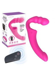 Розовый безремневой страпон Straples Strap-On Dildo - Erokay - купить с доставкой в Калининграде