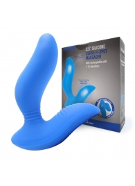 Синий вибромассажер простаты 3,5’’ Curve P-spot Massager - 12 см. - Erokay - в Калининграде купить с доставкой