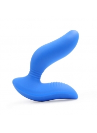 Синий вибромассажер простаты 3,5’’ Curve P-spot Massager - 12 см. - Erokay - в Калининграде купить с доставкой