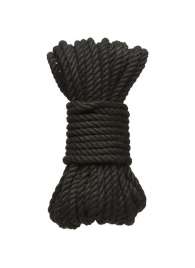 Черная верёвка для связывания и фиксации Bind Tie - 9,14 м. - Doc Johnson - купить с доставкой в Калининграде
