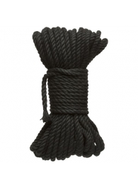 Черная верёвка для связывания и фиксации Bind Tie - 15,24 м. - Doc Johnson - купить с доставкой в Калининграде