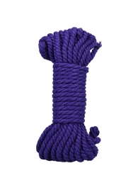 Фиолетовая верёвка для связывания и фиксации Bind Tie - 9,14 м. - Doc Johnson - купить с доставкой в Калининграде