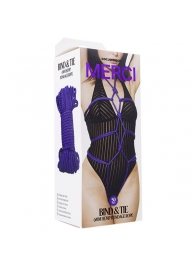 Фиолетовая верёвка для связывания и фиксации Bind Tie - 15,24 м. - Doc Johnson - купить с доставкой в Калининграде