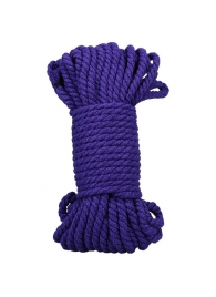 Фиолетовая верёвка для связывания и фиксации Bind Tie - 15,24 м. - Doc Johnson - купить с доставкой в Калининграде