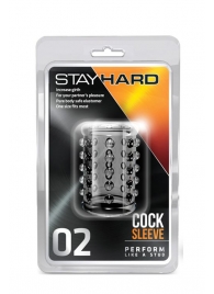 Прозрачная насадка на пенис с шишечками STAY HARD COCK SLEEVE 02 CLEAR - Blush Novelties - в Калининграде купить с доставкой