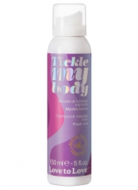 Массажная хрустящая пенка Tickle My Body Fresh Mint с ароматом мяты - 150 мл. - Love to Love - купить с доставкой в Калининграде